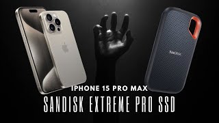 iPhone 15 Pro Max SSD Speed Test SanDisk Extreme Pro vs Builtin Storage [upl. by Airrotal]