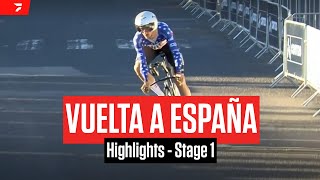 Vuelta a España 2024 Stage 1 Highlights [upl. by Serene]