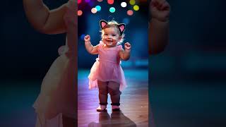 A babys magic with cat youtubeshorts cute kawaii ai baby dog animals magic [upl. by Noiwtna]