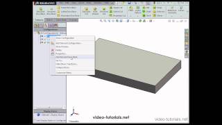 How to work with configurations 4 SOLIDWORKS Tutorials Configurations [upl. by Edson]