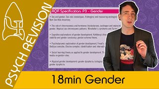 Gender  AQA Psychology UNDER 20 MINS Quick Revision for Paper 3 [upl. by Ahsinirt]