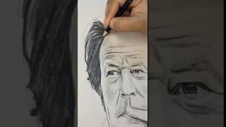 Imran khan portrait working progress pencilsketch pencildrawing subcribe [upl. by Asyal695]