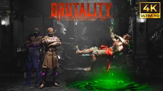 MK1 All 8 Noob Saibot Brutalities Premium Unlocks  Mortal Kombat 1 Khaos Reigns DLC [upl. by Leupold]