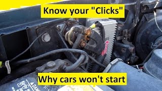 Know your cars Clicks Why it wont start [upl. by Romie]