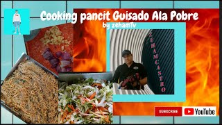 cooking pancit guisado ala Pobre [upl. by Lipson]