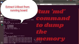 Dump or Extract UBoot from the running board linux uboot embeddedsystems arm firmware [upl. by Evan]