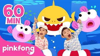 60 Minute Best Baby Shark Songs Compilation for Kids  Pinkfong Official [upl. by Harragan522]