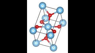 Crystal structure of Rutile TiO2  Tetragonal crystal structure of Titanium dioxide [upl. by Leuname]