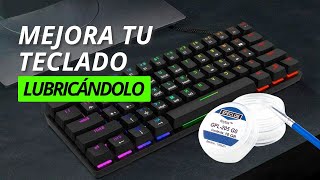 Lubricar teclado mecánico sin desoldar switches mejora la performance con Krytox GPL 205 Grado 0 [upl. by Yesac]