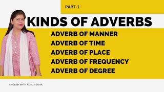 Adverbs Adverb of Time Place Manner Frequency amp Degree  Adverbs  Kinds of Adverbs [upl. by Cesare]