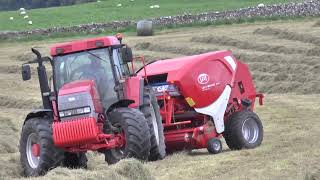 McCormick MTX 150 RAW TRACTOR POWER and Lely Welger RP245 round Baler 11082023 [upl. by Haraf813]