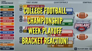 CFB Playoff Rankings Conference Championship Week [upl. by Tricia241]