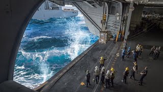 Why Do US Aircraft Carriers Have NO DOORS in Hangar Bay [upl. by Erej]