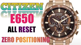 Citizen EcoDrive E650 Radio Controlled watch All Reset and Zero positioning watchservicebd [upl. by Curtice]