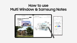 Galaxy Tab S8 Series How to use Multi Window amp Samsung Notes  Samsung [upl. by Aek10]