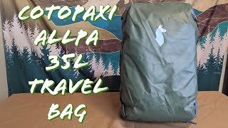 Cotopaxi Allpa 35L Travel Bag Review This bag kinda blew me away [upl. by Milton]