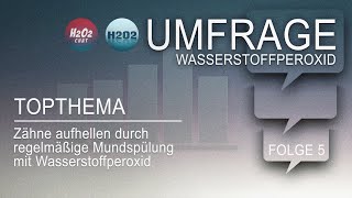 Sensation  Wasserstoffperoxid macht die Zähne weiß Mundspülung [upl. by Potter]