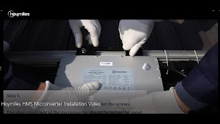 Hoymiles HMS Microinverter Installation Video [upl. by Akcirred2]