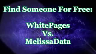 Find Someone For Free WhitePages and MelissaData [upl. by Assenov]