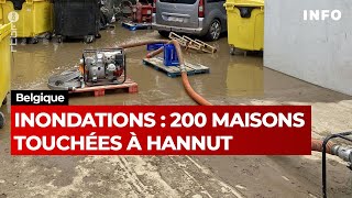 Inondations  200 maisons touchées et des rues détruites à Hannut  JT RTBF [upl. by Gasper923]