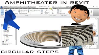 AMPHITHEATRE IS REVIT  CIRCULAR STEP  CONTOUR STEP DESIGN  REVIT TUTORIAL [upl. by Lyrrehs]