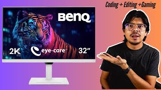 32 Inch 2K Monitor For Coders amp Editors  BenQ GW3290QT [upl. by Sirod]