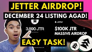 JETTER NEW AIRDROP GAME EASY AND SIMPLE TASK FOR AIRDROP I JETTER AIRDROP ON DECEMBER 24 [upl. by Arrio]