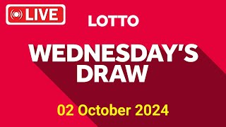 The National Lottery Lotto Draw Live results from Wednesday 02 Oct 2024  tonights lotto Draw [upl. by Cori]