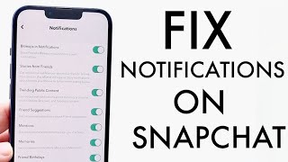 How To FIX Snapchat Notifications Not Working On iPhone 2022 [upl. by Deppy396]