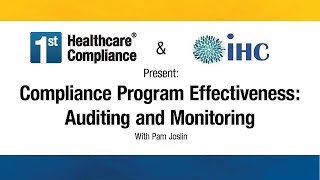 Compliance Program Effectiveness Auditing and Monitoring [upl. by Ettennaej]