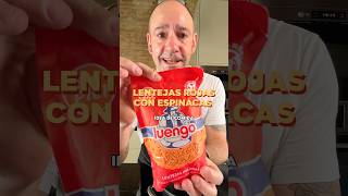 COMIDA CASERA LENTEJAS ROJAS CON ESPINACAS [upl. by Bach]