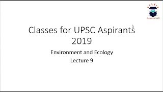 Lecture 9 Aquatic Ecosystem [upl. by Crocker916]