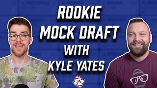 Dynasty Rookie Mock Draft With Kyle Yates [upl. by Anet]