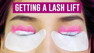 Getting A Lash Lift TINA TRIES IT [upl. by Eiclek]