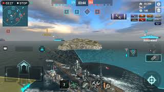 wows blitz premium battleship scharnhorst 43 [upl. by Adnahsed190]