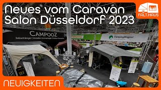 Caravan Salon Düsseldorf 2023 Neue Zeltanhänger amp ZubehörHighlights [upl. by Eamaj]