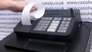 CASIO SES10  PCRT280 E10 Error Message How To Change The Till Rolls [upl. by Pump]