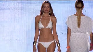 Caterina Balivo for quotFLAVIA PADOVANquot Blue Fashion Beach Summer 2014 MIlan HD by Fashion Channel [upl. by Reltuc]