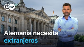 Alemania quiere atraer más inmigrantes pero solo cualificados [upl. by Atnauqal888]