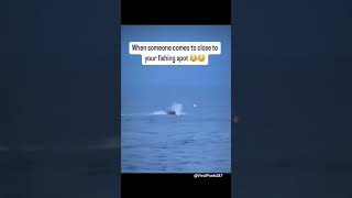 Gotta protect those spots 😳 fishing ocean protection boat fail viralposts [upl. by Bocyaj790]