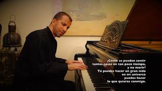 Mon Laferte  Amor completo  Piano cover con letra [upl. by Mullins]