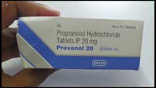 Provanol 20 Tablet  Propranolol Hydrochloride Tablet  Provanol 20mg Tablet Uses Side effects Dose [upl. by Alih]