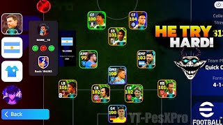 HE TRY HARD🤧 EFOOTBALL DIVISION GAMEPLAY  efootball [upl. by Oinimreh]