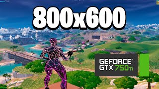 Stretched Resolution 800X600 Fortnite Chapter 5 l I7 3770 l Modo Desempenho [upl. by Haissi]