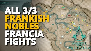 All Frankish Nobles Assassins Creed Valhalla Francia [upl. by Chemush]