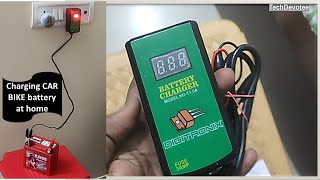 DigiTronix CAR Bike Battery ChargerLead Acid Battery 12V Charger with Digital Voltage Display [upl. by Harrietta]