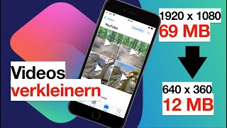 🍎 Videos am iPhone amp iPad kostenlos verkleinern  Kurzbefehl [upl. by Azmah450]