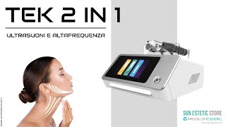 TEK 2 IN 1 MULTIFUNZIONE VISO ULTRASUONI  ALTAFREQUENZA [upl. by Siocnarf]