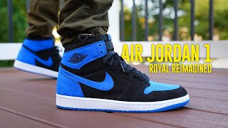 Air Jordan 1 Royal Reimagined Review amp On Feet [upl. by Zilvia]