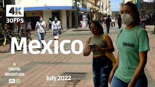 4K Tampico Mexico  HD Walking Tour Through Sunny Downtown  July 2022 [upl. by Vig]